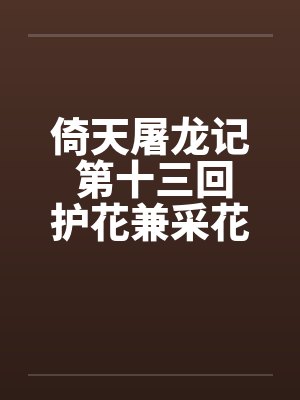 倚天屠龙记 第十三回护花兼采花 第十四回不悔遭猥亵封面